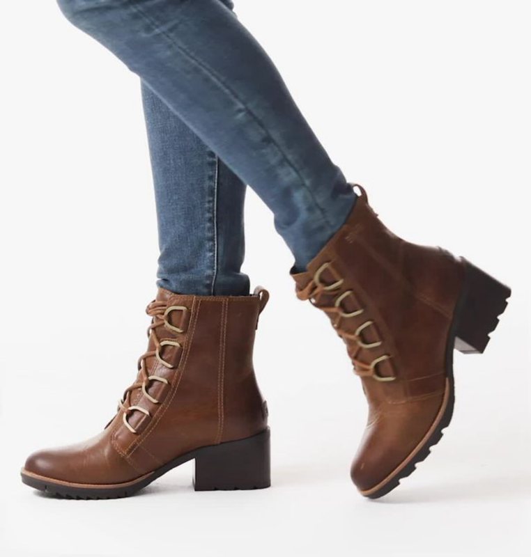 Womens Booties Brown - Sorel Cate™ Lace Mid - 925680-RMB